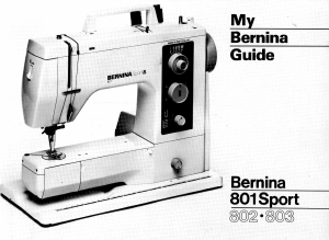 Manual Bernina 802 Sewing Machine