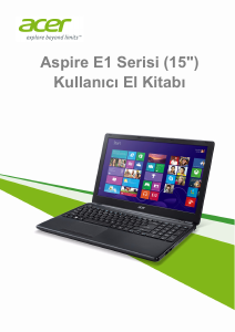 Kullanım kılavuzu Acer Aspire E1-572P Dizüstü bilgisayar