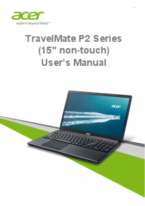 Handleiding Acer TravelMate P255-M Laptop