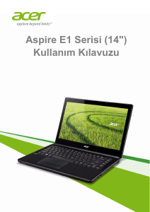 Kullanım kılavuzu Acer Aspire E1-422G Dizüstü bilgisayar