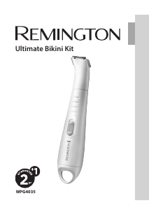 Руководство Remington WPG4035 Бикини Триммер