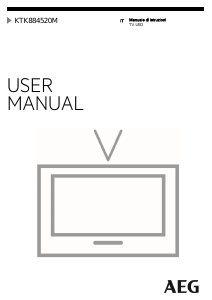 Manuale AEG KTK884520M LED televisore