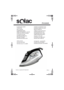 Manual Solac PV2005 New Optima Fier de călcat