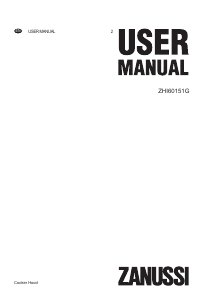 Manual Zanussi ZHI60151G Cooker Hood