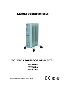 Manual de uso Svan SVCA09RA Calefactor