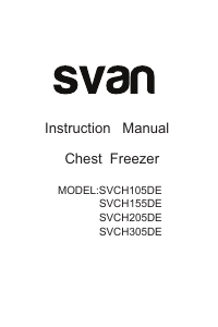 Handleiding Svan SVCH205DE Vriezer