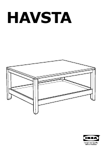 Manual de uso IKEA HAVSTA Mesa de centro