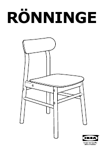 Manuál IKEA RONNIGE Židle