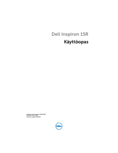 Käyttöohje Dell Inspiron 15R SE 7520 Kannettava tietokone