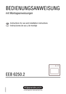 Bedienungsanleitung Küppersbusch EEB 6250.2 Backofen