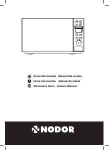 Manual de uso Nodor NMW 20 IX Microondas