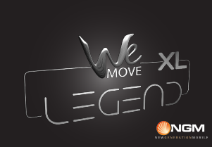 Mode d’emploi NGM WeMove Legend XL Téléphone portable