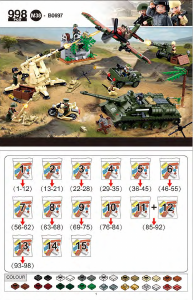 Manual Sluban set M38-B0697 army Battle for Kursk