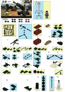 Bedienungsanleitung Sluban set M38-B0678A Army Alliierte Artillerie
