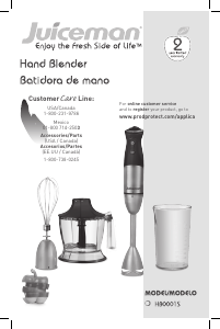 Manual Juiceman HB0001S Hand Blender
