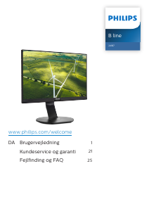 Brugsanvisning Philips 241B7QGJEB LCD-skærm
