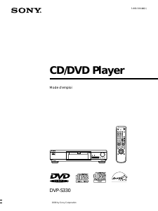 Mode d’emploi Sony DVP-S330 Lecteur DVD