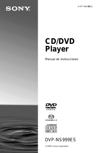 Manual de uso Sony DVP-NS999ES Reproductor DVD