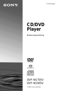 Bedienungsanleitung Sony DVP-NS905V DVD-player