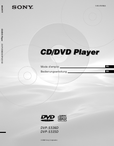 Bedienungsanleitung Sony DVP-S535D DVD-player