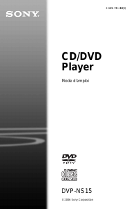 Mode d’emploi Sony DVP-NS15 Lecteur DVD