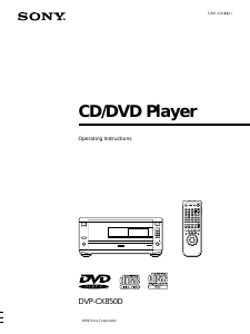 Bruksanvisning Sony DVP-CX850D DVD spelare