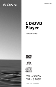 Bruksanvisning Sony DVP-LS785V DVD spelare