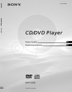 Bedienungsanleitung Sony DVP-S435 DVD-player