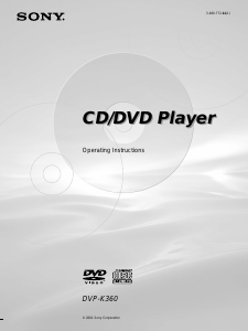 Bruksanvisning Sony DVP-K360 DVD spelare
