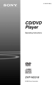 Bruksanvisning Sony DVP-NS318 DVD spelare