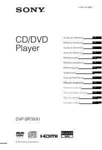 Manual Sony DVP-SR760H DVD player