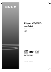 Manual Sony DVP-FX740DT DVD player