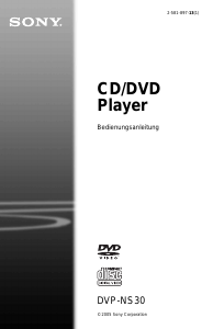 Bedienungsanleitung Sony DVP-NS30 DVD-player