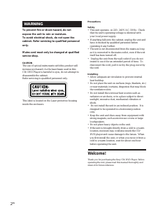 Bruksanvisning Sony DVP-S505D DVD spelare