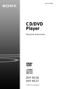 Manual de uso Sony DVP-NS37 Reproductor DVD