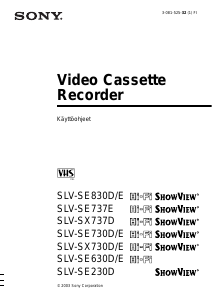 Käyttöohje Sony SLV-SX730D Videonauhuri