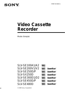 Mode d’emploi Sony SLV-SX250D Magnétoscope