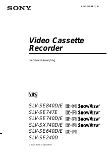 Handleiding Sony SLV-SE640E Videorecorder