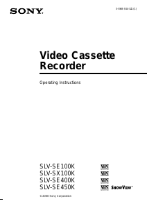 Handleiding Sony SLV-SX100K Videorecorder