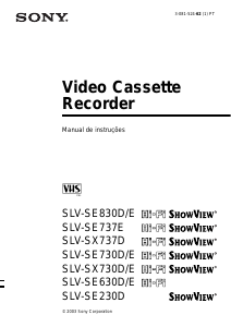 Manual Sony SLV-SE730E Gravador de vídeo
