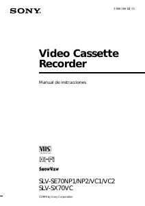 Manual de uso Sony SLV-SE70NP1 Grabadora de vídeo