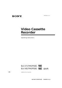 Handleiding Sony SLV-X817ME Videorecorder