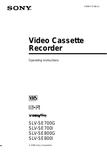 Handleiding Sony SLV-SE800G Videorecorder