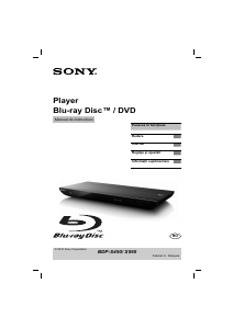 Manual Sony BDP-S490 Blu-ray player