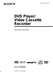 Bruksanvisning Sony SLV-D900G DVD-Video Kombination