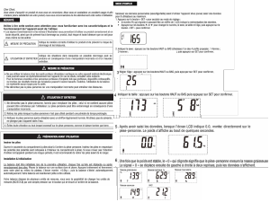 Mode d’emploi Terraillon T902 Pèse-personne
