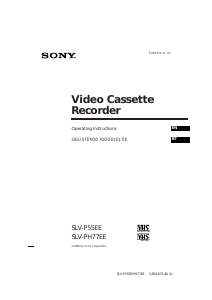 Handleiding Sony SLV-P55EE Videorecorder