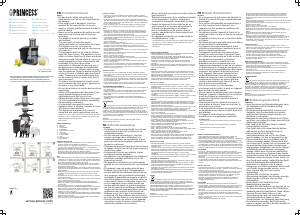 Mode d’emploi Princess 203041 Presse-fruits