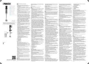 Mode d’emploi Princess 221206 Mixeur plongeant