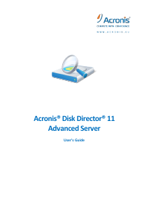 Handleiding Acronis Disk Director 11 Advanced Server